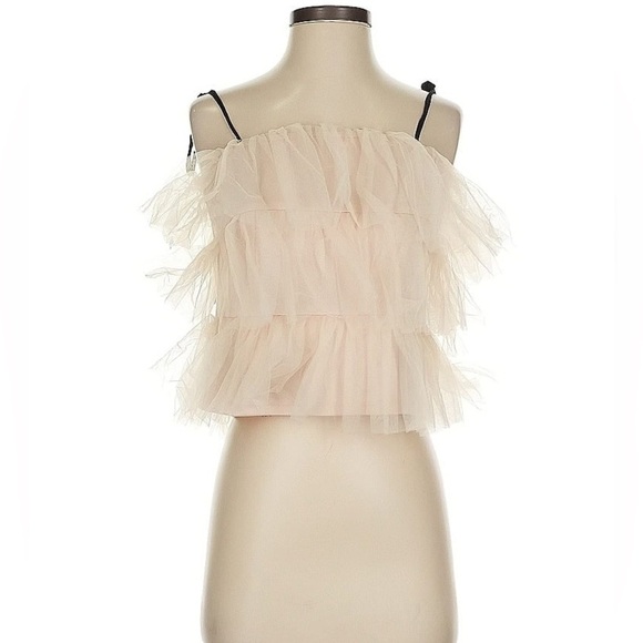 Anthropologie Sunday in Brooklyn Ivory Tie Strap Cami Size XXS - Picture 2 of 3